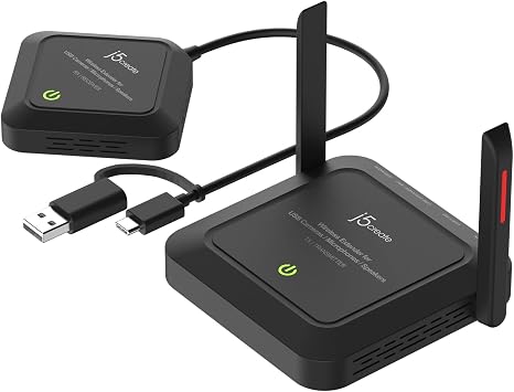 j5create Wireless Extender for USB Webcam, Microphones, or Speakers