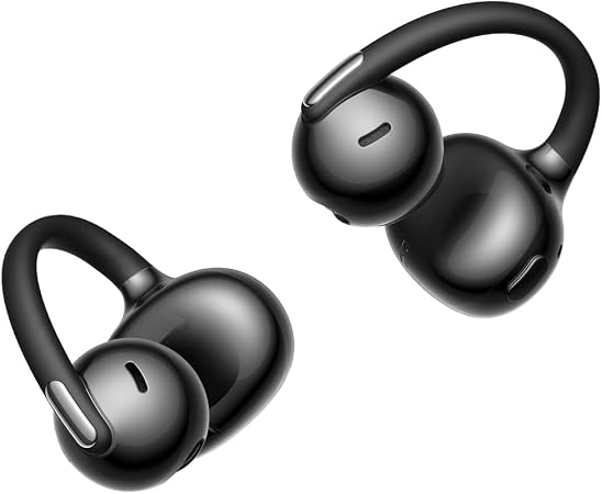 Baseus Bowie MC2 Air Open Ear Clip-on Earbuds, CloudComfort Air Cushions for Workout Running, 11mm Drivers Super Bass 2.0, IP67 Waterproof, 40H Playtime, Flexible Secure Fit Earbuds