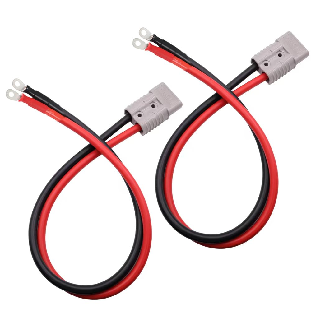 50Amp Power Connector Plug 50A Quick Connect Disconnect 600 V,10AWG 6.56ft Cable with O-Ring (50A 2M 2Pcs)