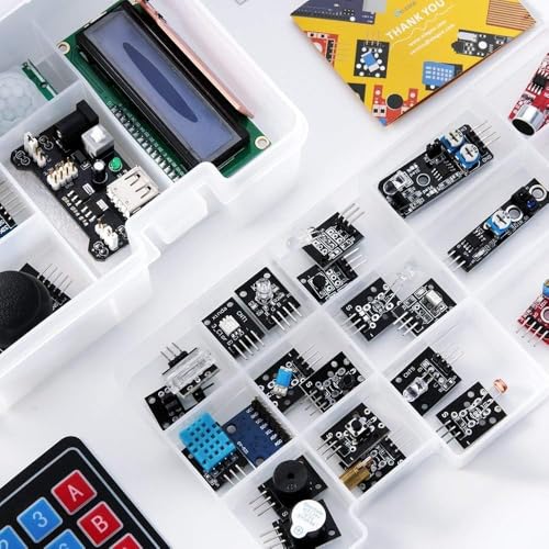 ELEGOO 37-in-1 Sensor Modules Kit with Tutorial Compatible with Arduino