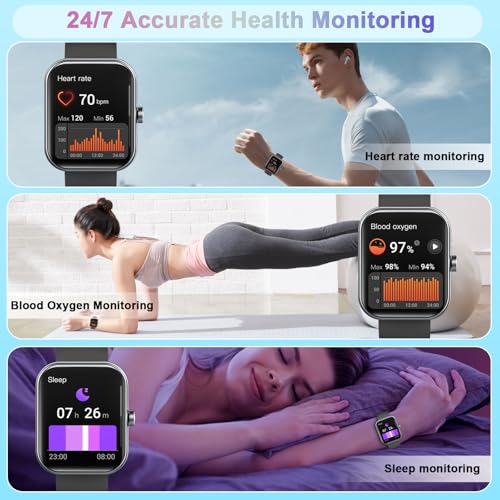 Jugeman Smart Watch for Men Women, 1.96" HD Smartatc | Smartwatches - Image 5