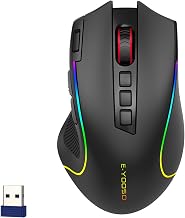 E-YOOSO Premium Wireless Bluetooth Versatile Mouse,8000 DPI,6 RGB Backlit - Image 1