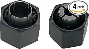 (2 Pack) 1/4" and 1/2" Router Collet Kit For Dewalt 326286-04 326286-03