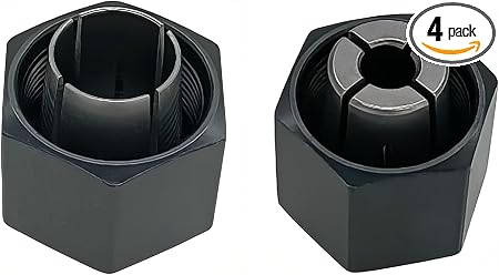 (2 Pack) 1/4" and 1/2" Router Collet Kit For Dewalt 326286-04 326286-03