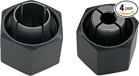 (2 Pack) 1/4" and 1/2" Router Collet Kit For Dewalt 326286-04 326286-03