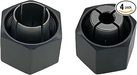 (2 Pack) 1/4" and 1/2" Router Collet Kit For Dewalt 326286-04 326286-03
