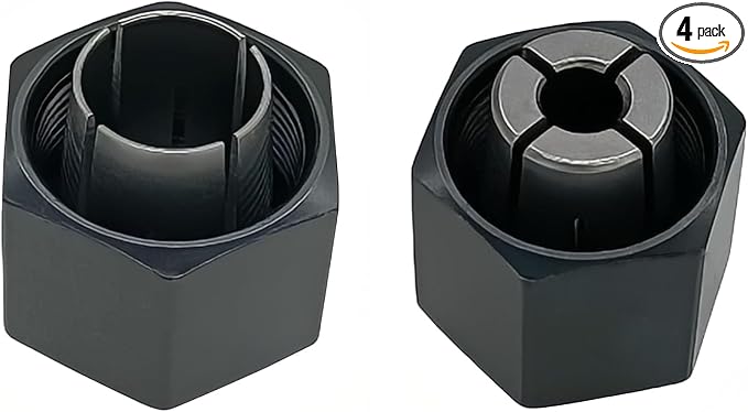 (2 Pack) 1/4" and 1/2" Router Collet Kit For Dewalt 326286-04 326286-03