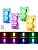 4PCS 11LEDs Wireless LED Strobe Lights, RGB Warning Lights for Ebike Car