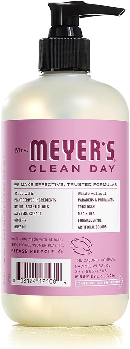 Mrs. MEYER'S CLEAN DAY Variety, 2 Liquid Hand Soap 12.5 OZ, 1 Liquid Dish Soap, 16 FL OZ (Peony)