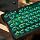 Green Crystal Clear Keycaps Set, 156 Keys Cherry Profile Transparent Keycaps for 60% 65% 75% 100% Backlit Wireless Cherry Mx Switches Mechanical Gaming Keyboard