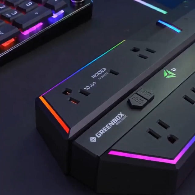 4000J Gaming Surge Protector Power Strip with USB Ports