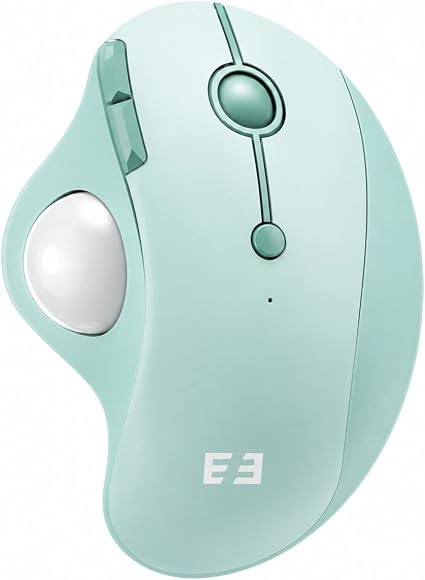 seenda Wireless Trackball Mouse, Ergonomic Bluetooth Rollerball Mouse,Green
