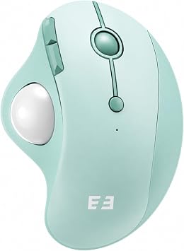 seenda Wireless Trackball Mouse, Ergonomic Bluetooth Rollerball Mouse,Green