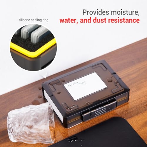 Dual Protect M.2 SSD Holder with 12 PCS Individual Clear M.2 NVMe Case