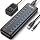 Powered USB Hub, Wenter 11-Port USB Splitter Hub (10 Faster Data Transfer Ports+ 1 Smart Charging Port) with Individual LED On/Off Switches, USB Hub 3.0 Powered with Power Adapter for Mac, PC