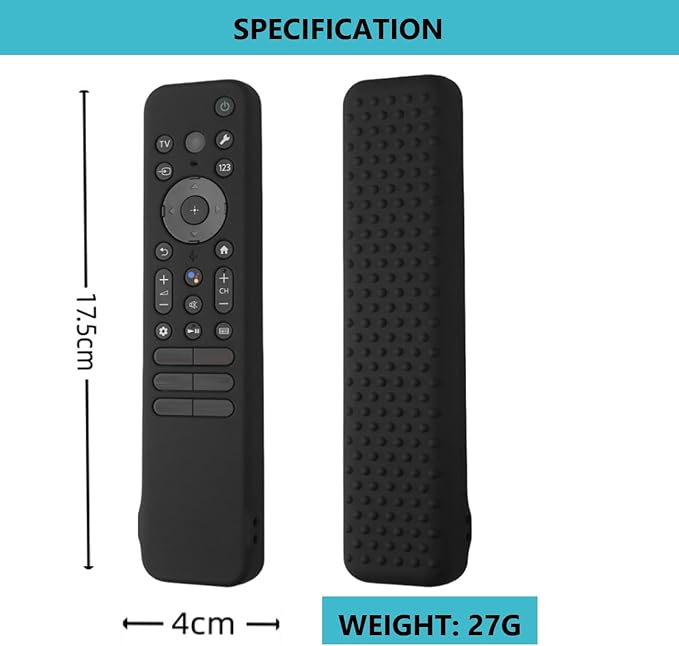 [2 Pack] Silicone Case Cover for Sony RMF-TX910U/RMF-TX810U/RMF-TX810P/RMF-TX811U/ Remote Silicone Cover Protective Sleeve, Backlit Sony TV Remote Control with Lanyard