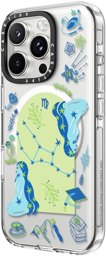 CASETiFY Clear iPhone 16 Pro Max Case [Not Yellowing / 6.6 ft. 3X Military Grade Drop Protection/Compatible with Magsafe] - Virgo - Clear