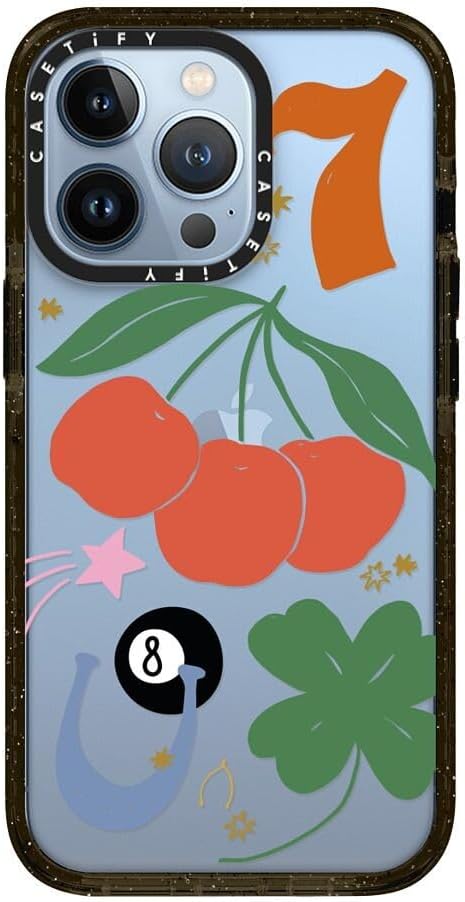 CASETiFY iPhone 13 Pro Case Impact Shockproof - Lucky - Clear Black