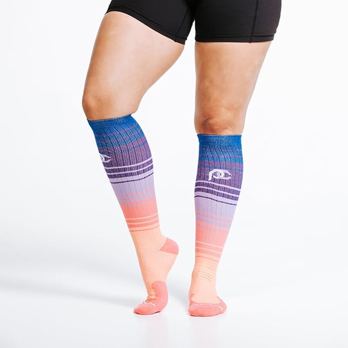 PRO Compression Running Marathon Socks - Calf-Length Travel and Sports Compression Socks for Foot and Ankle Support, Unisex