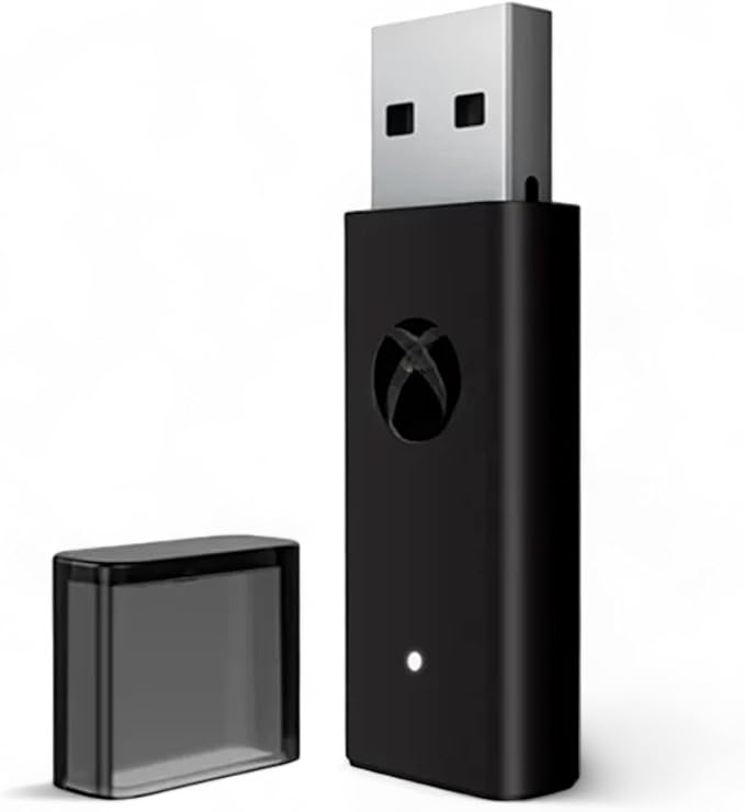 Wireless Adapter with Original IC Chip Compatible with Xbox One Controller for PC Windows 10 11