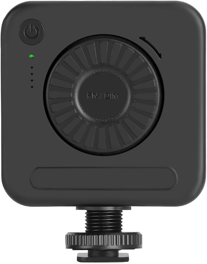 Ordro LN-5 Mini IR Night Vision Light Infrared Photography Light for Video Camera Camcorder Built-in Rechargeable Battery with 3 Cold Shoe Mount for Vlog YouTube Video Recording