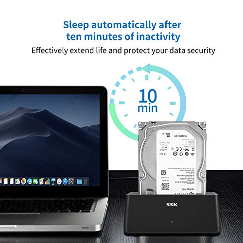SSK USB 3.0 to SATA Hard Drive Docking Station Adapter for 2.5/3.5" HDD SSD