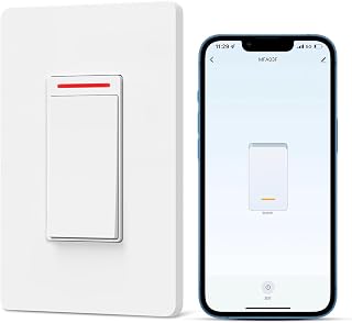 Milfra Smart Light Switch Single-Pole,Smart Switch 2024 New Model 10A,Compatible with Alexa, Siri and Assistant,Voice and Remote Control,Neutral Wire Required,No Hub Required