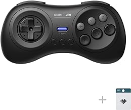 8Bitdo M30 Wireless Bluetooth Controller Retro Gamepad - Black - Image 1