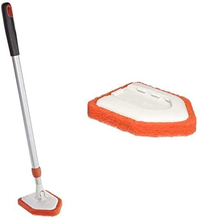 OXO Good Grips Extendable Tub and Tile Scrubber with OXO Good Grips Tub and Tile Scrubber Refill