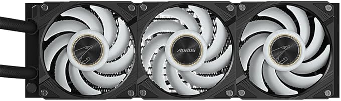 GIGABYTE AORUS WATERFORCE X II 360 LCD display AIO liquid cooler, Intel 2066, 2011,1366,115x,1700, AMD TR4, AM5, AM4, sTRX4