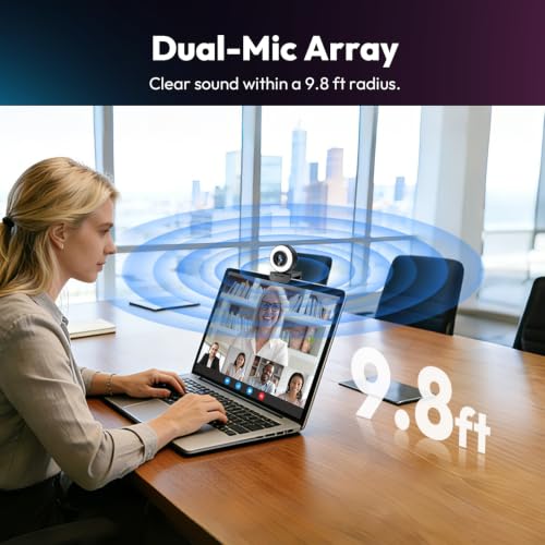 Angetube 4K Webcam with Ring Light, Computer Web Cam | Computer Access - Image 7
