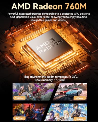 GMKtec M6 Ultra Mini PC Gaming Ryzen 7640HS 16GB RAM DDR5 1TB SSD