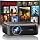 [Built-in Apps/4K Support] Smart Outdoor Projector with WiFi and Bluetooth, Movie Projector, DoIby Audio with Dual Speaker, Auto Focus w/ YouTube&PrimeVideo Proyector, Upgrad P62 Pro