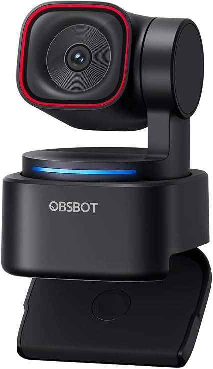OBSBOT Tiny 3 Lite AI-Powered Spatial Audio 4K Webcam - Compact AI Tracking