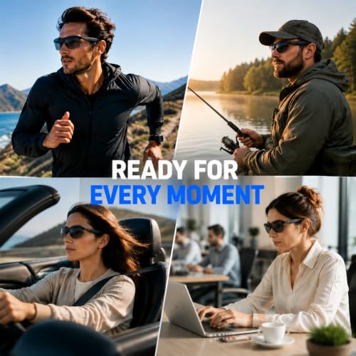 ftocase Bluetooth Sunglasses, Open-Ear Audio Smart glasses - Image 7