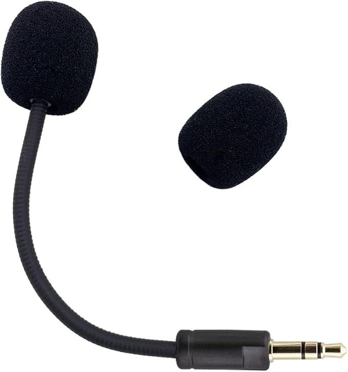 Electra V2 Mic Replacement, Replaceable 3.5mm Game Microphone Gooseneck Mic Boom for Razer Electra V2 USB 7.1 Surround Sound Gaming PS4 Xbox One Nintendo Switch Computer PC Headphones Headsets