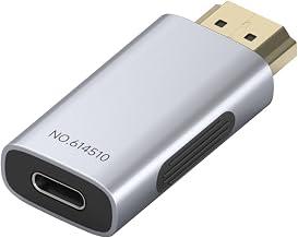Hagibis USB C to HDMI 2.1 Adapter, 8K@60Hz 4K@240Hz 2K@360Hz HDMI Male to Type-C Female Connector Converter for MacBook,iPhone 17 16 15 Pro Max, iPad Pro (ZJTN09) - Image 1