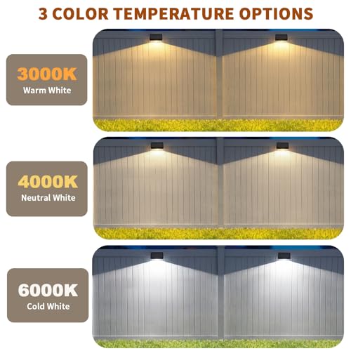 Solar Fence Lights — 12-Pack Weatherproof LED Lighting - Image 3