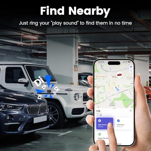 Mini GPS Tracker for Vehicles, Car Tracker Work with Find My (iOS Only)