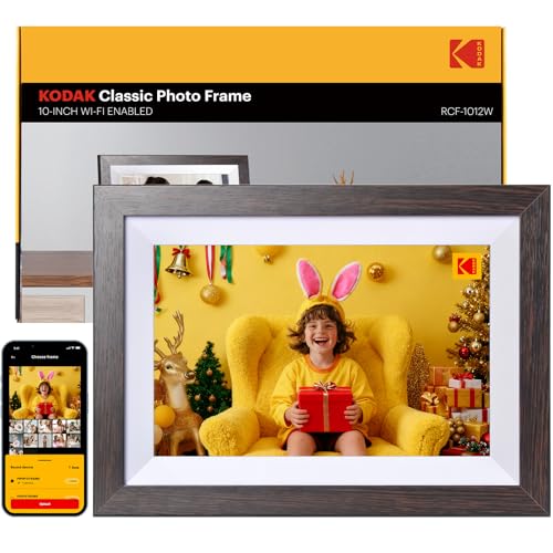KODAK 10.1 Inch WiFi Digital Picture Frame with 32GB Storage, Electronic Smart Digital Photo Frame 1280x800 IPS Touch Screen, Auto-Rotate, Share Moments Instantly, for Women