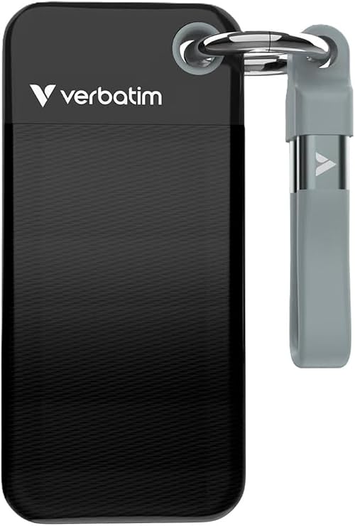 Verbatim Pocket 512GB External SSD USB 3.2 Gen 2 Up to 1000MB/s