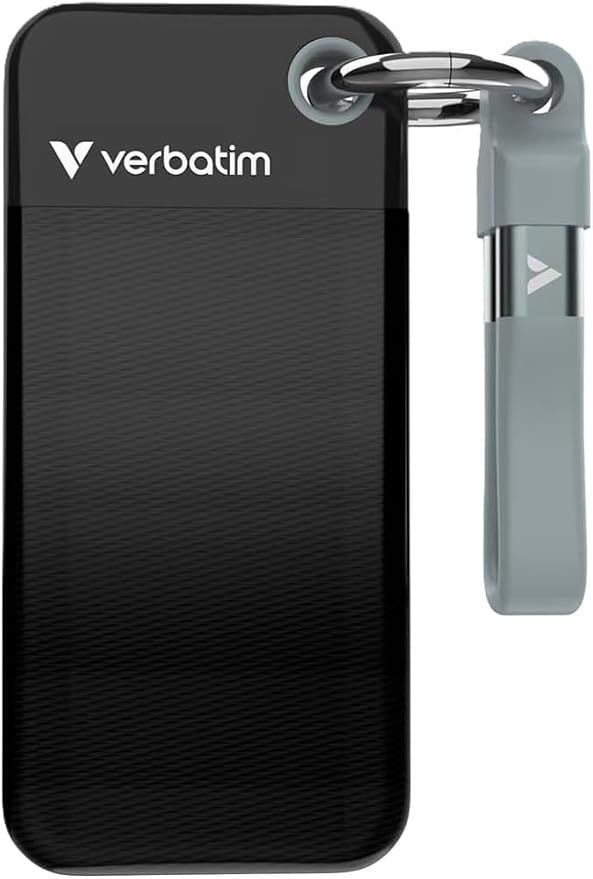 Verbatim Pocket 512GB External SSD USB 3.2 Gen 2 Up to 1000MB/s