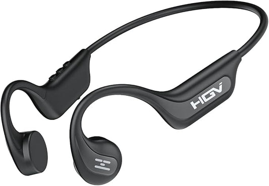 2026 New Bone Conduction Headphones Bluetooth Wireless, Bluetooth 6.0 Open Ear Headset, IP65 Waterproof & 10H Playtime, Lightweight Material, Sports Earbuds for Running, Cycling, Gym Workouts(Black)