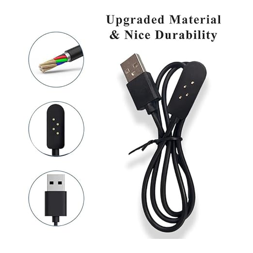 Magnetic Charging Cable for Open Ear Bone Conduction Headphones 4-Pin Charger