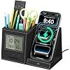 5-in-1 Pen Holder with Wireless Charger, Desk Organizer
