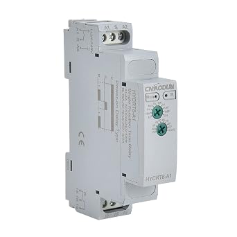 CNAODUN Delay ON HYCRT8-A1 0.1sec-10day AC/DC 24-240V Power On Delay Relay DIN Rail Mount
