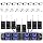 Wireless Microphone System UHF 8 Channel Lavalier Mic Bodypacks Lapel Mic 8 Headsets for Karaoke System Church Speaking Conference Meeting Classroom Wedding Party Meeting School