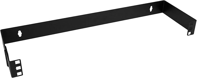 StarTech.com 1U Hinged Wall Mount Patch Panel Bracket - 6 inch Deep - 19" Patch Panel Swing Rack for Shallow Network Equipment- 17lbs