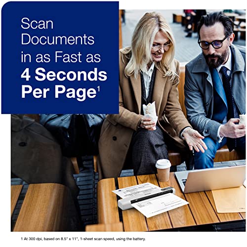 Epson DS-80W Wireless Portable Document Scanner 4-Second Scan Speed