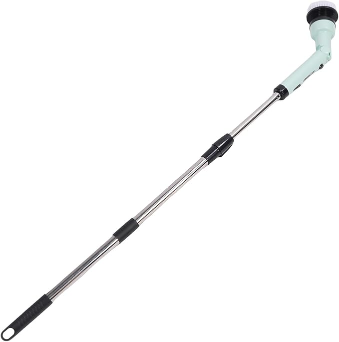 Brrnoo Electric Cleaning Brush, Cordless Scrubber with 3 Power Levels and Replaceable Brush Heads, for Bathroom Kitchen Car Deep Cleaning (Green)